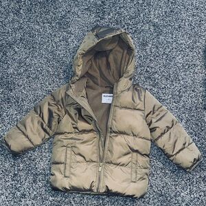 Old Navy Tan/Gold Water-Resistant Toddler Jacket
